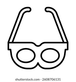 Sunglasses Vector Line Icon Design