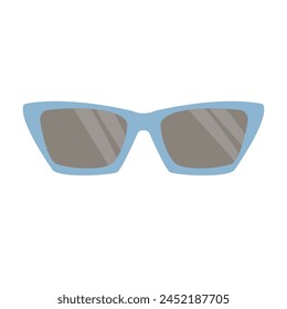 Sunglasses. Vector simple design isolated on white background. Summer accessory, fashion item.