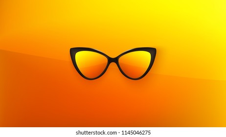 Sunglasses Wallpaper Trendy Colors Fashion Background Stock Vector