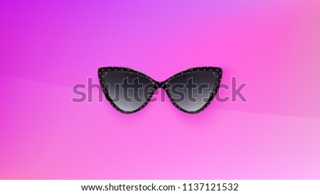 Sunglasses Wallpaper Trendy Colors Fashion Background Stock Vector