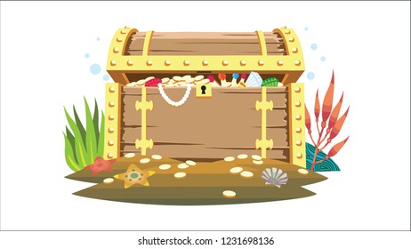 A sunken treasure chest.