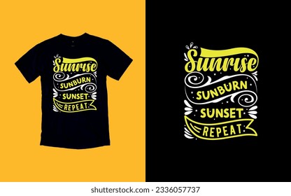 Sun-Kissed Summers, Embrace the Sunshine, T-shirt Design