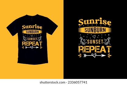 Sun-Kissed Summers, Embrace the Sunshine, T-shirt Design