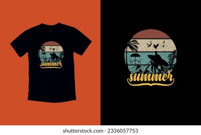 Sun-Kissed Summers, Embrace the Sunshine, T-shirt Design