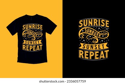 Sun-Kissed Summers, Embrace the Sunshine, T-shirt Design