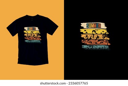 Sun-Kissed Summers, Embrace the Sunshine, T-shirt Design