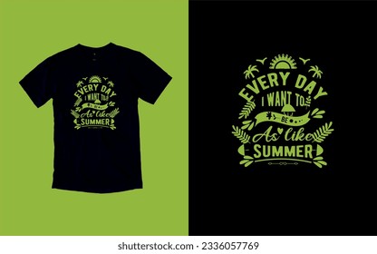 Sun-Kissed Summers, Embrace the Sunshine, T-shirt Design