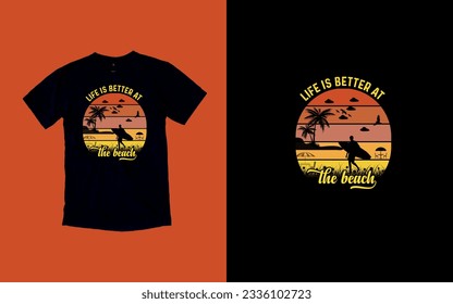 Sun-Kissed Summers, Embrace the Sunshine, T-shirt Design