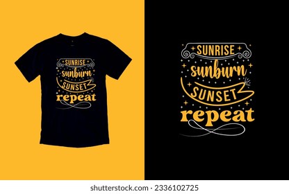 Sun-Kissed Summers, Embrace the Sunshine, T-shirt Design