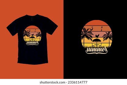 Sun-Kissed Summers, Embrace the Sunshine, T-shirt Design