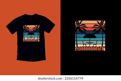 Sun-Kissed Summers, Embrace the Sunshine, T-shirt Design