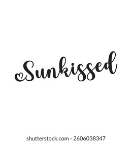 Sunkissed text on white background.