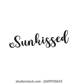 Sunkissed text on white background.