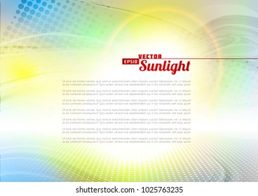Sunlight. Abstract artistic background. Vector