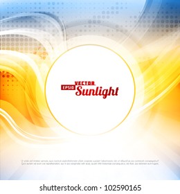 Sunlight. Abstract artistic background. Vector