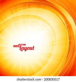 Sunlight. Abstract artistic background. Vector