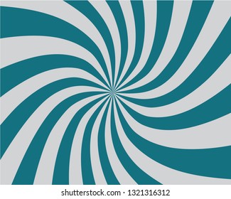 Sunlight abstract background. Bright blue color burst background. Vector illustration. Sun beam ray sunburst pattern background. Retro bright backdrop. - Vector