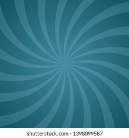 Sunlight abstract background. Dark blue color burst background. Vector illustration. Sun beam ray sunburst pattern backgdrop. Retro circus radial placard or poster