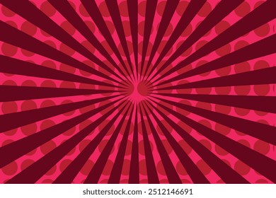 Fondo abstracto de la luz del sol. Fondo de ráfaga roja. Fondo de patrón de rayos de sol. Fondo brillante retro.