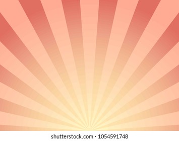 Sunlight abstract background. red and yellow color burst background. Vector illustration. Sun beam ray sunburst pattern background. Retro bright backdrop.