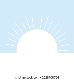 Sunlight abstract background. Sun beam ray sunburst pattern background. Vector.	