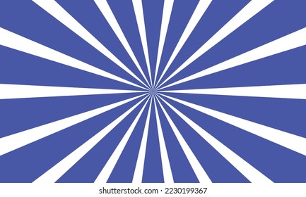 Sonnenlicht abstrakter blauer Hintergrund. Retro-heller Hintergrund mit Sonnenstrahlen, Vektorgrafik