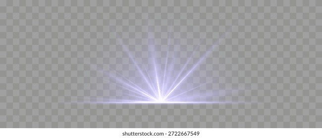 Luz del sol, efecto especial abstracto. Resplandor aislado de oro transparente conjunto de efectos de luz, explosión, brillo, polvo, destello de sol, chispa y estrellas. Conjunto de efectos de luz: explosiones y estrellas. La llamarada solar emite