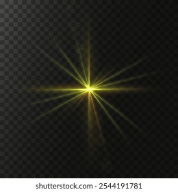 Sunlight, abstract special effect. Light effect set. Glowing isolated color transparent light effect set, lens flash, explosion, glitter, glitter, glitter, dust, line, solar flare, glitter and stars