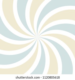 Sunlight abstract wide background. faded blue,white  and beige color burst background. Vector illustration. Sun beam ray sunburst pattern background. Retro circus backdrop.