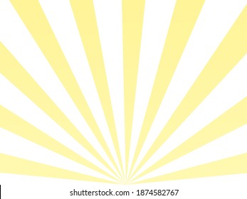Sunlight abstract yellow rays background. Bright yellow color burst backdrop vector illustration.