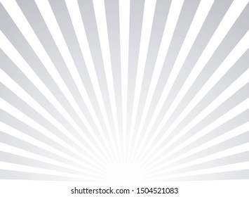 Sunlight background. grey color burst background. Vector illustration. Sun beam ray sunburst pattern background. Retro bright backdrop. Circus poster
