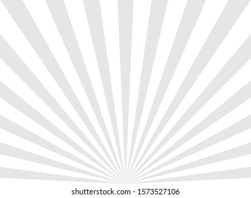 Sunlight background. grey color burst background. Vector illustration. Sun beam ray sunburst pattern background. Retro bright backdrop. Circus poster
