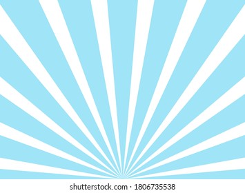 Arrière-plan clair. Arrière-plan éclaboussures bleu clair avec surbrillance blanche. Illustration Vectorielle fantastique. Motif magique de rayon de Soleil - arrière-plan tournesol. Arrière-plan défraîchi rétro.