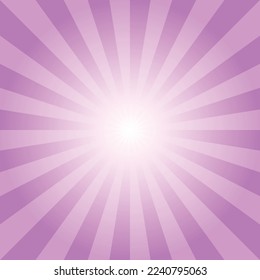 Fondo de la luz del sol. Fondo de ráfaga rosa. Ilustración vectorial. Fondo de rayos solares. Fondo retro brillante. fondo de pantalla de starburst. Tema del afiche del circo.