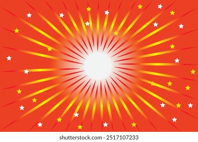 Fundo de luz solar. Fundo de cor violeta e roxa com estrelas brilhantes.