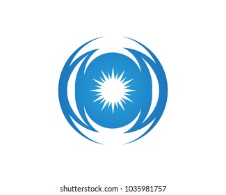 Sunlight business icon logo design