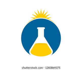 sunlight chemical flask