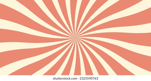 Sunlight comic background. Trendy vector illustration in retro style 60s, 70s.