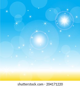 sunlight flare vector illustration background
