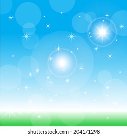 sunlight flare vector illustration background
