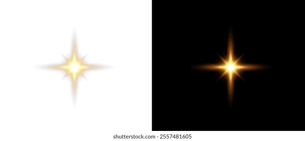 Sunlight with glare effect on transparent background. Superimposition of light, sun rays, transition, light, lens, glare in PNG format. PNG sunlight with light glare .