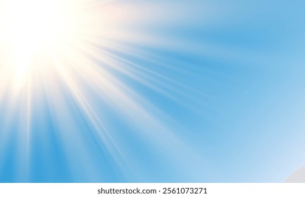 Sunlight with glare effect on transparent background. Superimposition of light, sun rays, transition, light, lens, glare in PNG format. PNG sunlight with light glare .