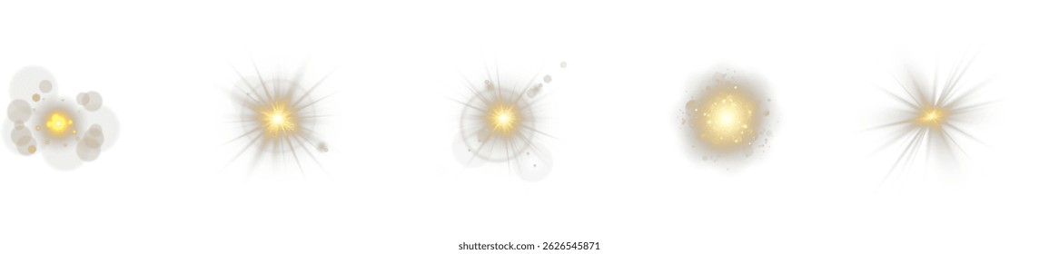 Sunlight glare overlays suit photo and UI edits. Golden light radiates gently in circular formation. Warm light transitions create atmosphere and depth. Soft sun beam effect perfect for nature scenes