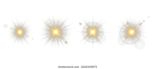 Sunlight glare overlays suit photo and UI edits. Golden light radiates gently in circular formation. Warm light transitions create atmosphere and depth. Soft sun beam effect perfect for nature scenes