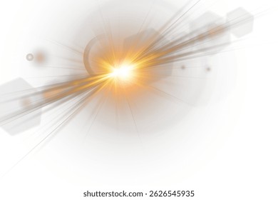 Sunlight glare overlays suit photo and UI edits. Golden light radiates gently in circular formation. Warm light transitions create atmosphere and depth. Soft sun beam effect perfect for nature scenes