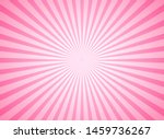 Sunlight horizontal background. Pink color burst background. Vector illustration. Sun beam ray sunburst pattern background. Retro bright backdrop.  starburst wallpaper. Circus poster