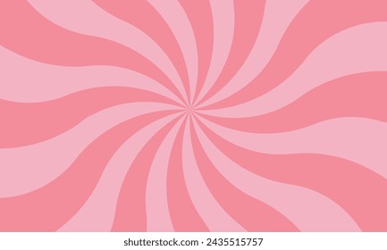 Sunlight horizontal spiral background. Burst wallpaper. Vector illustration.