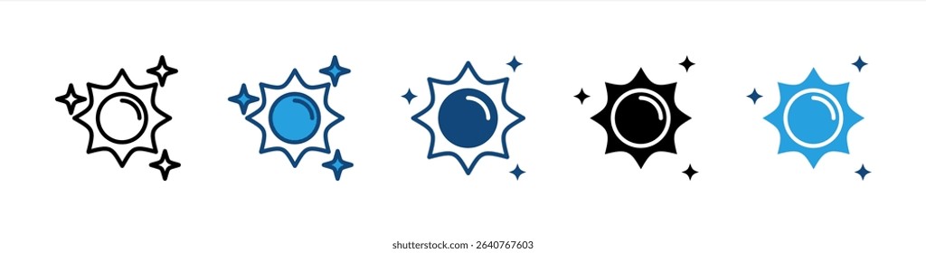 Sunlight icon sheet multiple style collection