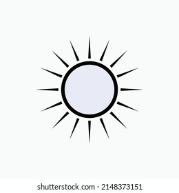 Sunlight Icon. Sunny, Summer Symbol - Vector.