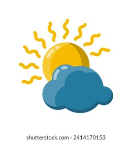 Sunlight icon vector or logo illustration style 